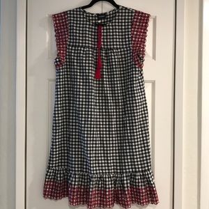 KOOKAÏ gingham dress size 10 US (42 France)